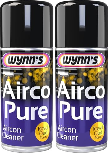 Wynn's Airco Pure Car Aircon Cleaner Royal Oud Scent AC Air Freshener Odour Eliminator Bomb (Pack of 2)