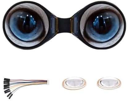 youyeetoo 0,71 Zoll Dual Eye rundes LCD-Display, 160 x 160 Auflösung, SPI-Schnittstelle, 65.000 Farben, ideal für kreative Projekte, Wearables und eingebettete Systeme (1 PCS)
