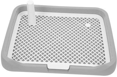 JOINPAYA Caja De Arena para Perros Rejilla Antisalpicaduras Inodoro para Mascotas Abs Resistente Tamaño Adaptable para Perros Pequeños y Grandes En Balcones y Entrenamiento Doméstico