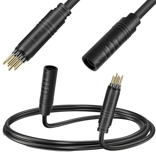 HAAMNING7 E-Bike Motor Extension Cable 9 Pin Motor Extension Cable Waterproof Female to Male Adapter Electric Bike Wire Conversion Cable, for Electric Bike