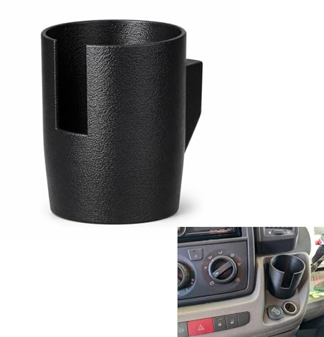 Getränkehalter kompatibel mit FIAT Ducato Citroën Jumper Peugeot Boxer ab 2006/2007, Becherhalter Mittelkonsole für Wohnmobil Camper, Ø 6,5 cm