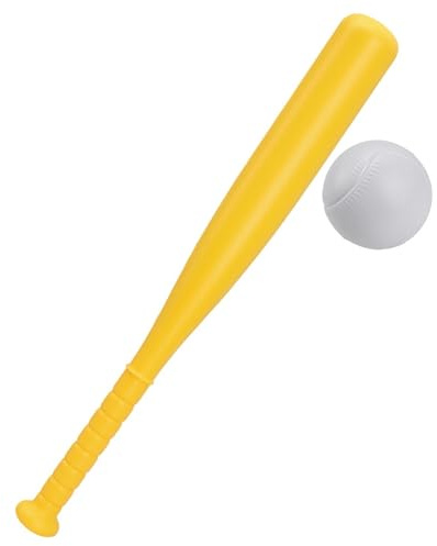 Tsawntd Mazza da Baseball in plastica, Mazza da Baseball per Bambini - Giocattolo Multifunzionale e Accessorio da Palestra, Giallo