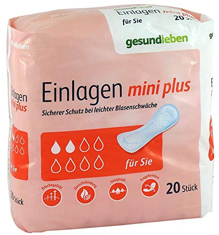 GESUND LEBEN Einlagen mini plus 20 St