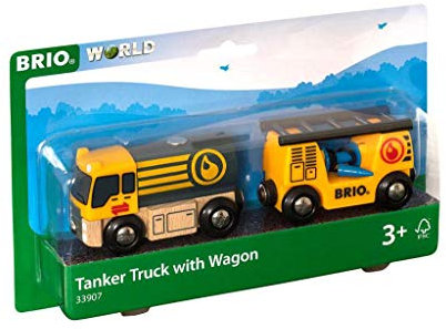 BRIO Bahn 33907 - Tankwagen mit Anhänger, Grey