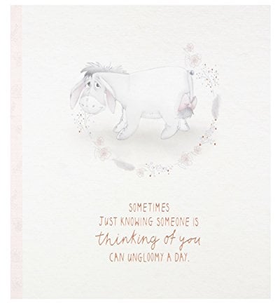 Hallmark 25490604 Medium Thinking of You Eeyore Get Well Card