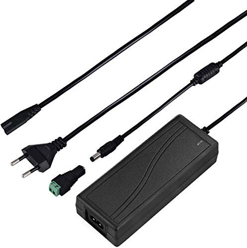 Arote LED Trafo DC 12V 5A 60W Netzteil Netzadapter Adapter Power Supply Transformator Treiber mit Kaltgerätestecker für 5050 3528 SMD LED Streifen Strip Stripe RGB Leiste