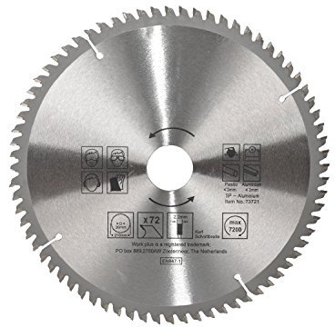 HSM Kreissägeblatt für Alu 210 x 30 mm Sägeblatt mit 4 Reduzierringen