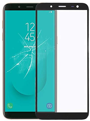 REPLACEMENTDESAMSUNG Pièces détachées pour Samsung Lentille en Verre for écran Avant for Galaxy J6, J600F / DS, J600G / DS (Couleur : Black)