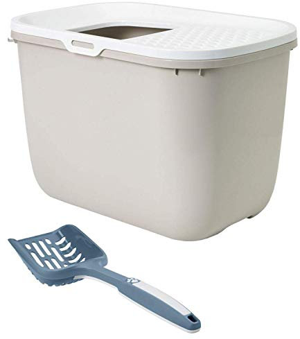 PETGARD Sparpack Katzentoilette HOP IN beige + XXL Streuschaufel