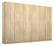 Rauch Möbel Alabama Schrank Kleiderschrank Drehtürenschrank Eiche Sonoma, Holz 6-türig inklusive Zubehörpaket Basic 3 Kleiderstangen, 6 Einlegeböden BxHxT 271x229x54 cm