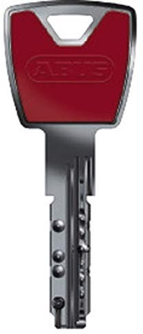 ABUS XP20S Nachschlüssel, Ersatzschlüssel, Zusatzschlüssel nach Sicherungskarte mit Design-Clip rubinrot