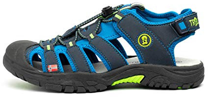 Trollkids Kids Kvalvika Sandal 27, navy