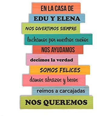 Regalo Original Cartel de Madera para Parejas Personalizado con Nombres 39cmx59cm