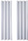 MRTREES Cortina Habitacion Opaca Termica 2 Piezas 140×260cm Cortinas Salon Moderno Aislantes Frío Calor Luz Cortinas Largas para Ventana Dormitorio Infantil Bebe Niños Blanco Gris con Ojales