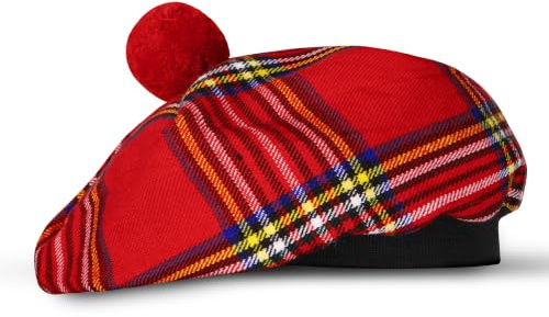UMAM skotsk traditionell tam o' Shatner akryl ull tammy hatt platt hätta kilt många tartaner