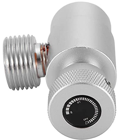 CO2-Nachfülladapter, CO2-Fülltank Zylinder Nachfüll-Metalladapter-Anschlusskit Für Nachfülladapterschlauch(adapter without meter-Silber)