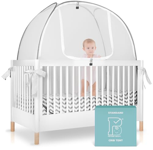 Pro Baby Safety Pop-Up-Kinderbett-Zelt, feinmaschig, schützt das Baby vor dem Herausklettern, Stürzen und Mückenstichen, Sicherheitsnetz, Baldachin-Netz-Abdeckung – stabile und stilvolle