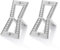 AHUNTTER 2PCS Dovetail Marker, Dovetail Guide Tool with Scale, Hand Cut Wood Joints Gauge, Dovetail Template Jigs Size 1:5-1:6 & 1:7-1:8 for Woodworking, Silver