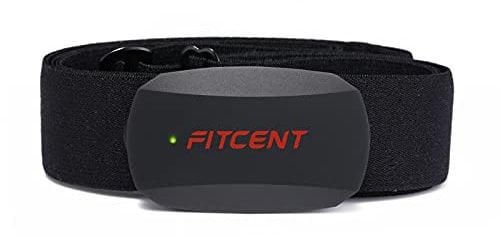Fitcent Heart Rate Monitor Chest Strap, Bluetooth ANT+ HR Sensor for Strava Peloton Polar Wahoo Zwift Map My Ride Garmin Sports Watches