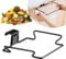 BOFUS Kitchen Trash Rack Over The Door Plastic Bag Trash Bin for Cabinets,Hanging Trash Bag Holder, for Kitchen Cupboard Cabinets Practical Sturdy Under Counter Over Door Waste Bins Basket, Black