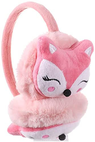 iEasey Cache Oreille pour Filles Garçon dans Peluche Mignonne Conception Fourreau d'oreille Hiver Douce Chaud Cache-Oreilles Pliable Ajustable Earmuff Protège Oreille de Ski Voyage Cadeau Noël