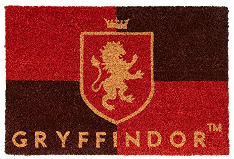 Grupo Erik Kokosmatte Fußmatte Harry Potter Gryffindor - Schmutzfangmatte 40x60 cm - Fussmatte Lustig - Türmatte Innen Harry Potter Fanartikel