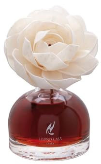 Diffusore di Fragranza profumata per ambiente con fiore - 100ml (Sandalo Nobile)