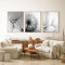 TROYSINC 3er Set Design-Poster Wandbilder, Pusteblume Ohne Rahmen Wandbild Print Bilder, Leinwand Kunstposter Schwarz und weiß Pusteblume für Wohnzimmer Deko (50x70cm)