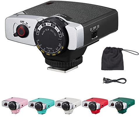 Godox Lux Junior Retro-Kamerablitz GN12 6000K Farbtemperatur Automatische und manuelle Modi 1/1-1/64 Blitzleistung 28 mm Brennweite Ersatz für Canon Nikon Sony Fuji Olympus Blitzschuhkameras