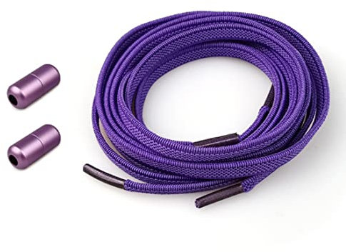 Polly Online Lacci elastici senza lacci con fibbie in metallo Taglia unica per tutte le scarpe per adulti e bambini (Viola)