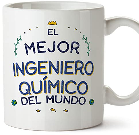 MUGFFINS Tazas para INGENIERO QUÍMICO hombre - En Español - Mejor del Mundo - 11 oz / 330 ml - Regalo original y divertido