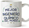 MUGFFINS Tazas para INGENIERO QUÍMICO hombre - En Español - Mejor del Mundo - 11 oz / 330 ml - Regalo original y divertido