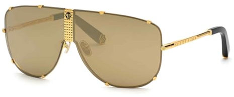 Philipp Plein Herren Spp075m Sonnenbrille, Yellow Gold, 69