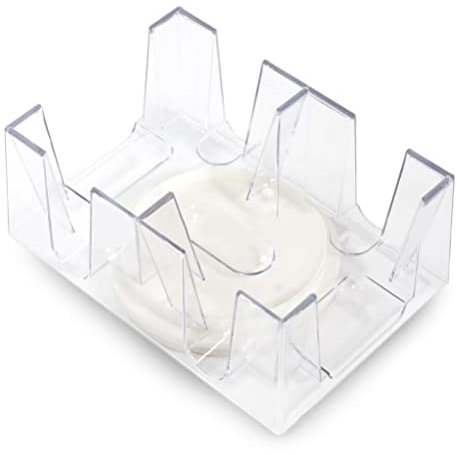SUNGOOYUE Bandeja Giratoria para Tarjetas, Práctico Organizador de Juegos de Cartas Transparente para Portatarjetas de Plástico (Pon 6 póquer)