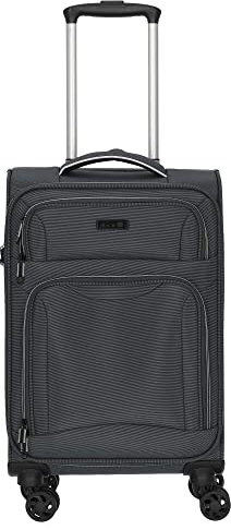 D&N Travel Line 9204-4-Rollen-Kabinentrolley S 55 cm grau