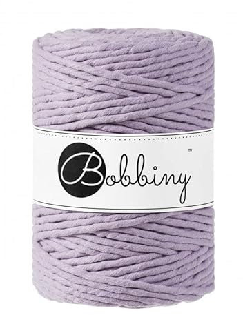 Bobbiny XXL 5 mm einlagige Makramee-Schnur (Lavendel), 100 m