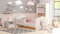 KOBI Fala Kinderbett mit Rausfallschutz | 140 x 70 cm | Kinderbetten mit Matratze Komplett Set | Einzelbett Kinder Bett | Mädchen Junge | Modern Weiss Kids Bed Children | Kinderzimmer Schlafzimmer