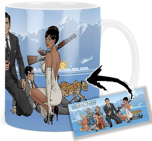 Archer H Jon Benjamin Tasse Keramikbecher Mug