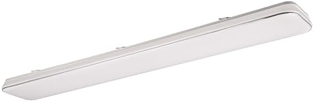 Reality Leuchten LED Deckenleuchte Blanca R64141401, Kunststoff Weiß matt/Chrom, inkl. 46 Watt LED, Switch Dimmer