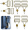 simarro 6 Sets Dungaree Schnallen Metall, Hosenträger Schnallen mit Schiebeschnalle Latzhosenschnallen Latzhosen Schnalle für Hosenträger Overall Latzknopf Zubehör(3 Farben)