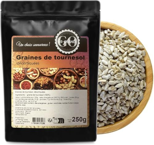 Graines de tournesol décortiquées 250 g - LA PLANTIGO