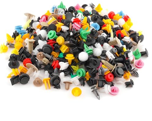 CGEAMDY Auto Befestigung Clips, Stoßstange Karosserie Clip, Türverkleidung Klammern Stoßstangen Zierleisten Plastikklips Set, Für Auto Tür Stoßstange Panel(200 Stück)
