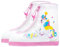 HIMKI Regenüberschuhe Kinder Wasserdicht Galoschen Wiederverwendbare Überschuhe Rutschfester Outdoor Regenschutz und Sanddichter Schutz Regenschuhe (Einhorn, M, 29-31)