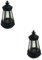 Hemobllo 2 Stk Solarlampe dekorative Kerzenlaterne Wandleuchte dekoratives Licht Solar-LED-Lampe Sonnenlicht Villa Außenlampe Wandlampe Hängelampe für unsere Tür Lagerfeuer Leuchter