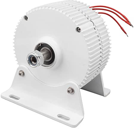 Generador Eléctrico, Carcasa de Aleación de Aluminio, Boro, Hierro y Neodimio, Generador de Imán Permanente Resistente Al Desgaste para Trabajos Industriales (400W 24V)