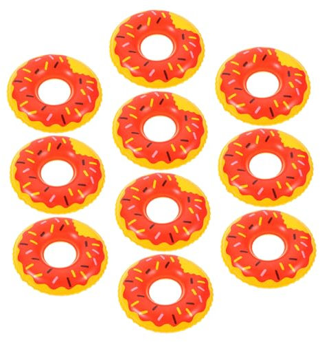 DIKACA 10 Stück Mini Schwimmring Mini Ornamente Winziger Schwimmring Mini Hauszubehör Winzige Schwimmringe Kleine Schwimmringe Simulierter Schwimmring Mini Schwimmringe