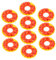DIKACA 10 Stück Mini Schwimmring Mini Ornamente Winziger Schwimmring Mini Hauszubehör Winzige Schwimmringe Kleine Schwimmringe Simulierter Schwimmring Mini Schwimmringe