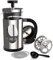 French Press Coffee Makers - Glass French Coffee Press Machine Made of Heat Resistant Stainless Steel and Borosilicate Glass in Copper Finish, Coffee Press With Filter, Cafetiere 350ml