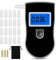 Winload Alkoholtester mit 20 Mundstücke, Digital Alkoholmessgerät mit LED-Display, Halbleiter Sensorik Promilletester, Tragbarer Atemalkoholtester für Den Persönlichen und Professionellen Gebrauch