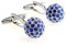Manschettenknöpfe Blau Herren | Diamant-Manschettenknöpfe mit Strass | Edelstahl | Geschenk für Männer | Hochzeitszubehör | Luxusschmuck für Hemd, Handgelenk, Musketiere, mm, Edelstahl, Keine